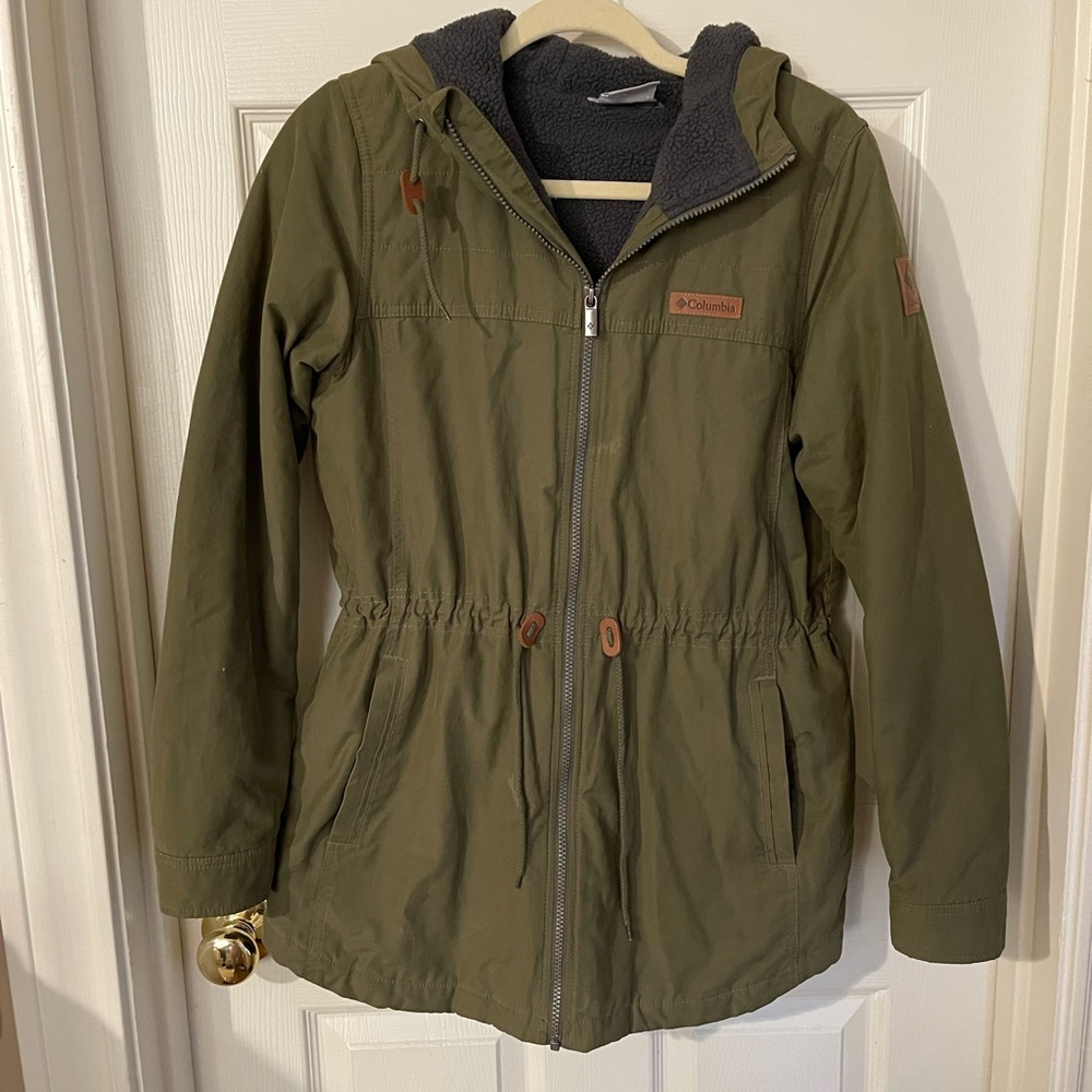 Columbia Kids Olive Green Hooded Jacket